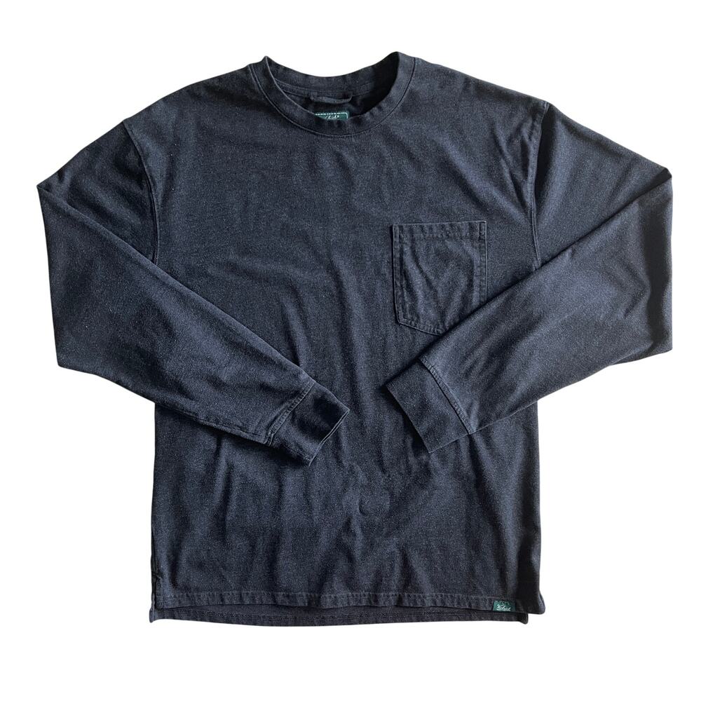 Woolrich Green Label Men’s Black Long Sleeve Pocket Tee Size M